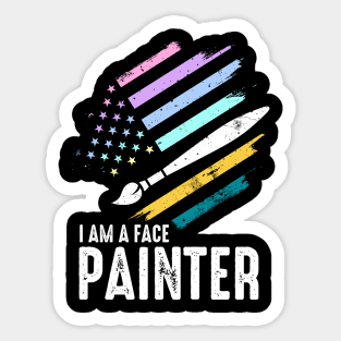 I Am A Face Painter Sticker